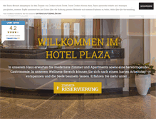 Tablet Screenshot of hotel-plaza.de